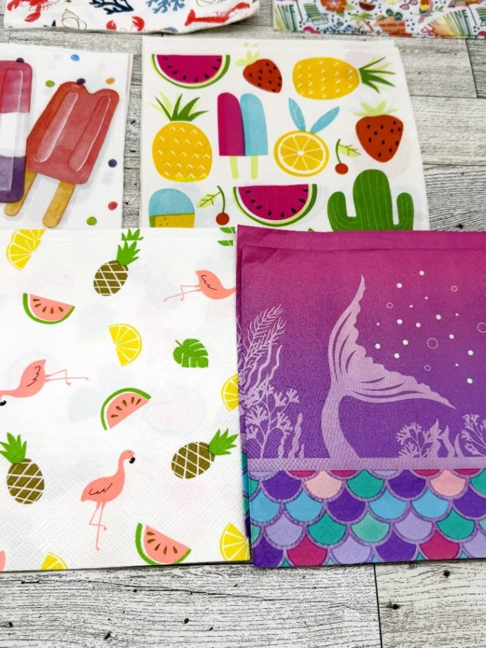 44 Napkins for Crafts/Decoupage - Summer Theme - 22 Napkins (x2)